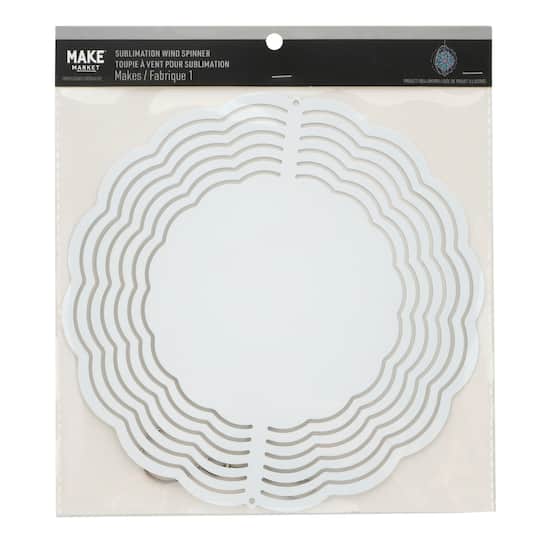 Sublimation Scalloped Wind Spinner by Make Market®
